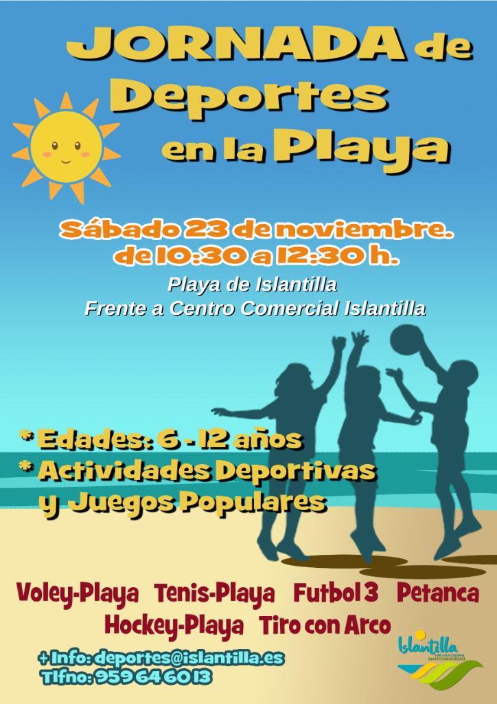 jornada de deportes en la playa