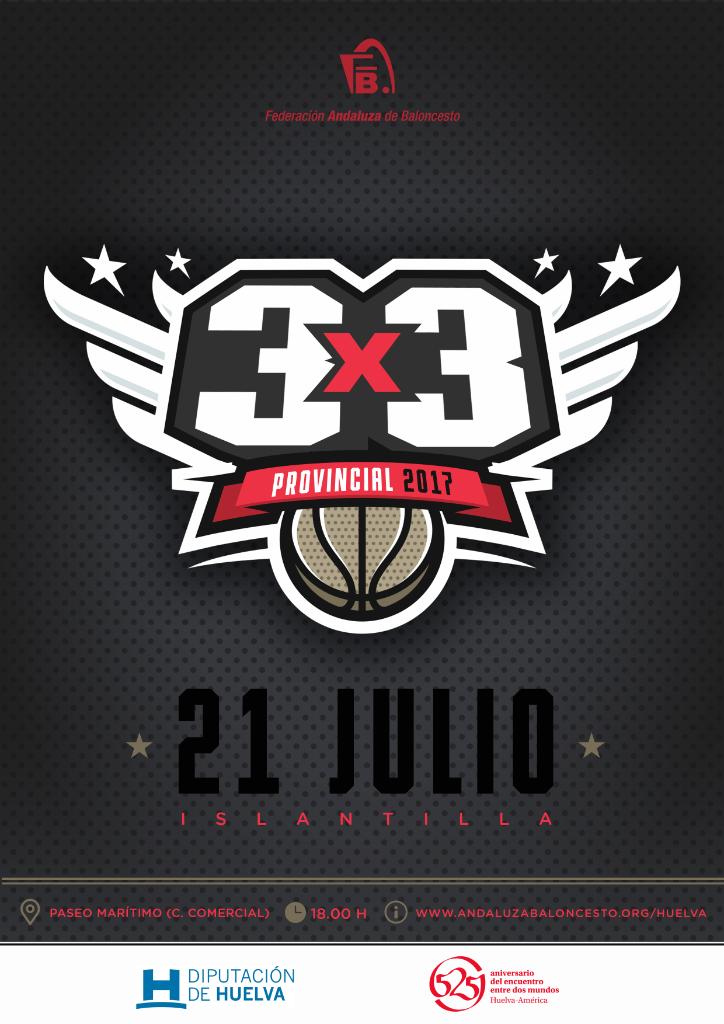 cartel Circuito Provincial de Baloncesto 3x3