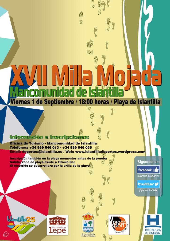 cartel XVII Milla Mojada de Islantilla