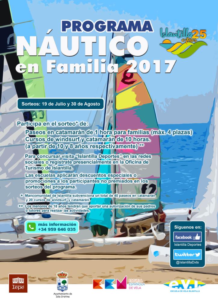 cartel del programa nautico 2017