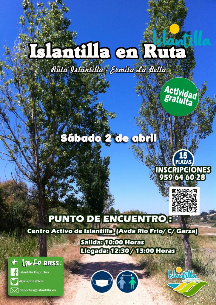 cartel islantilla en ruta