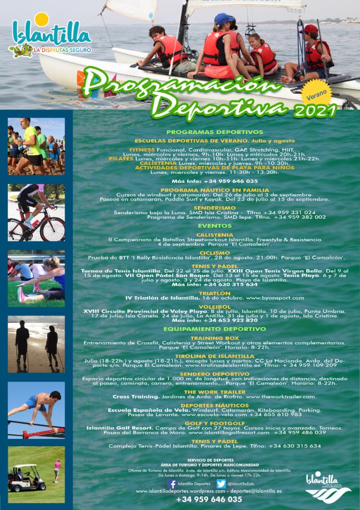 Programación Deportiva Islantilla Verano 2021