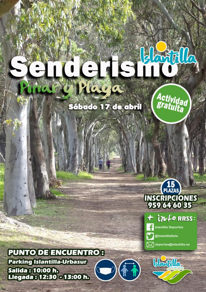 Senderismo por pinar y playa en Islantilla 2020