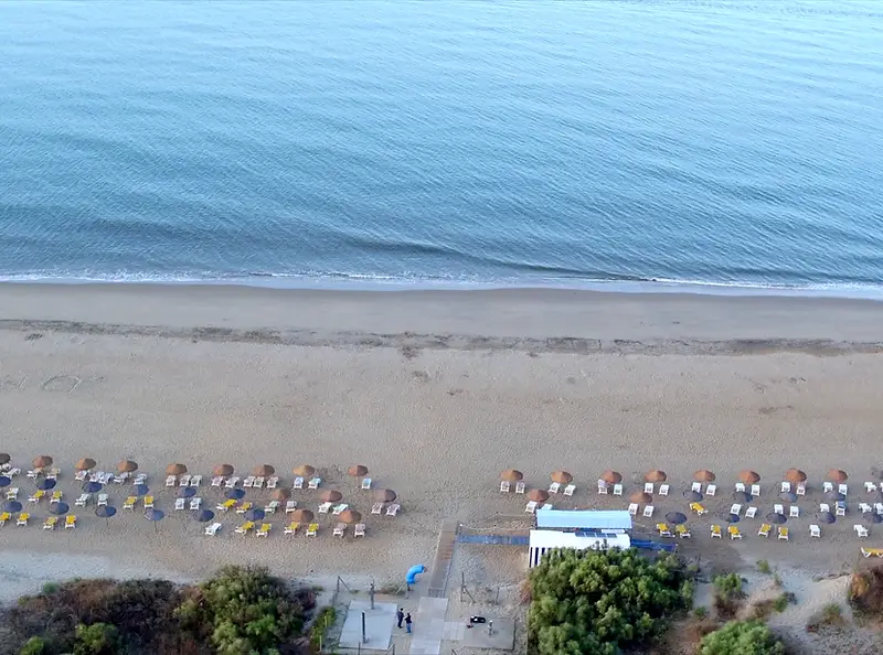 Vista aérea de la playa de Islantilla, Huelva.