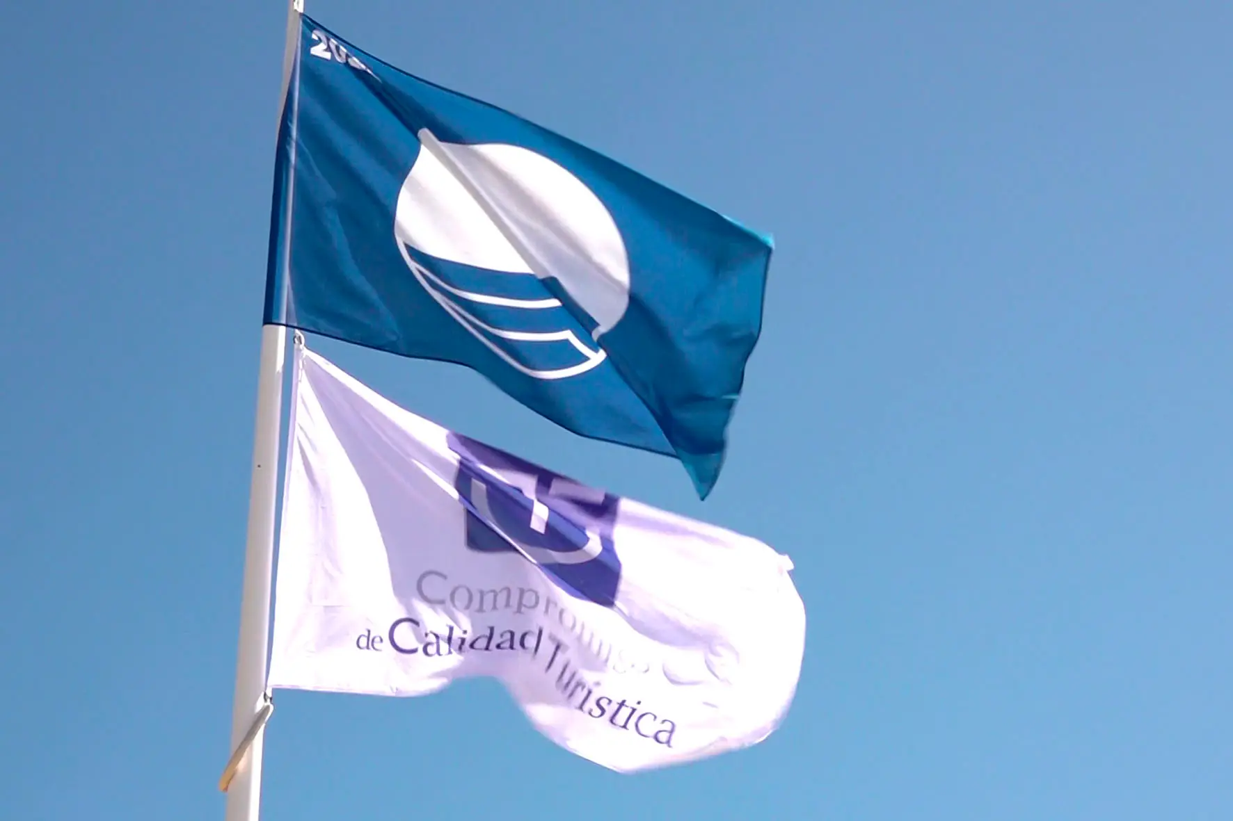 Bandera Azul Y Q De Calidad