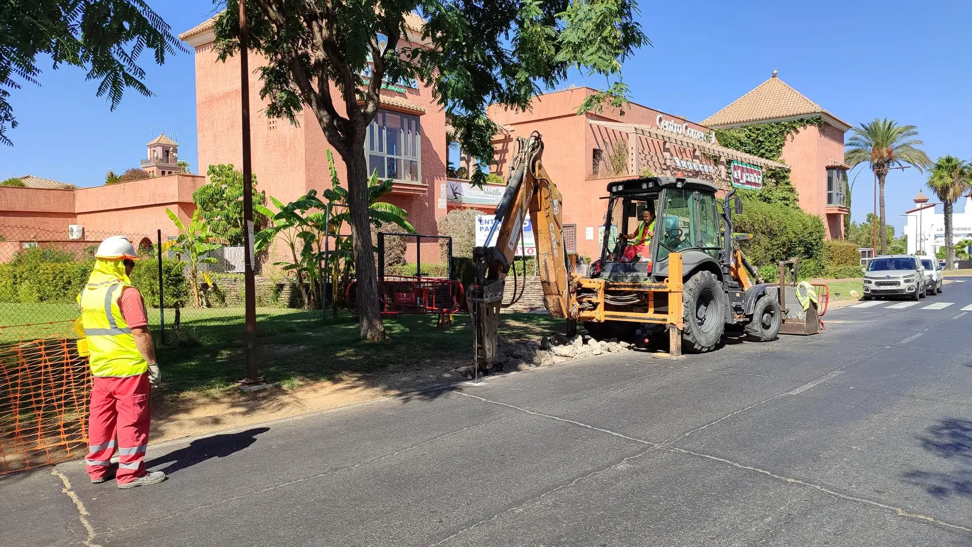 PSTD comunicado visita al inicio de las obras del acerado accesible del eje norte sur Islantilla_Entre el verde y el azul.