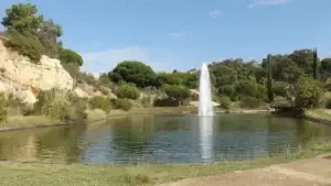 Parada del géiser en el Sendero Azul del Parque de los Cabezos.
