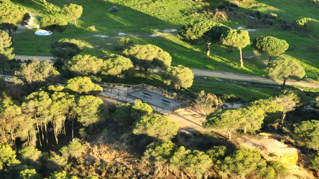 El Balcón de las Estrellas en el Parque El Camaleón de Islantilla, mirador natural en Huelva